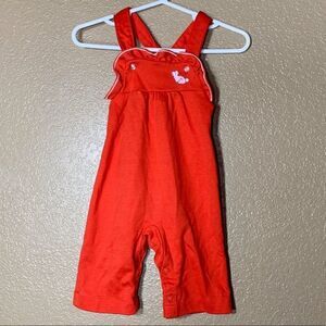 ‎Vintage Carters baby girl red jumpsuit